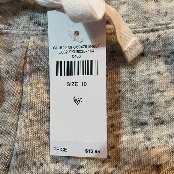 NWT Justice Dolphin Grey Shorts - Picture 3 of 3